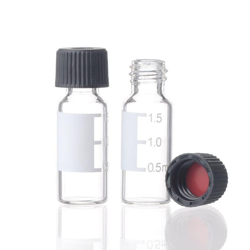 色谱自动进样瓶 2ml 透明/棕色 8-425螺纹 适配岛津 有机玻璃顶空瓶架(2ml用)